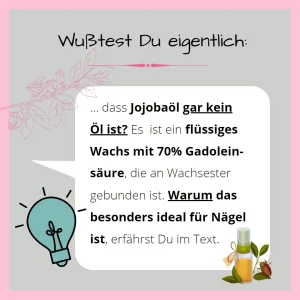 Wußtest du... dass Jojobaöl